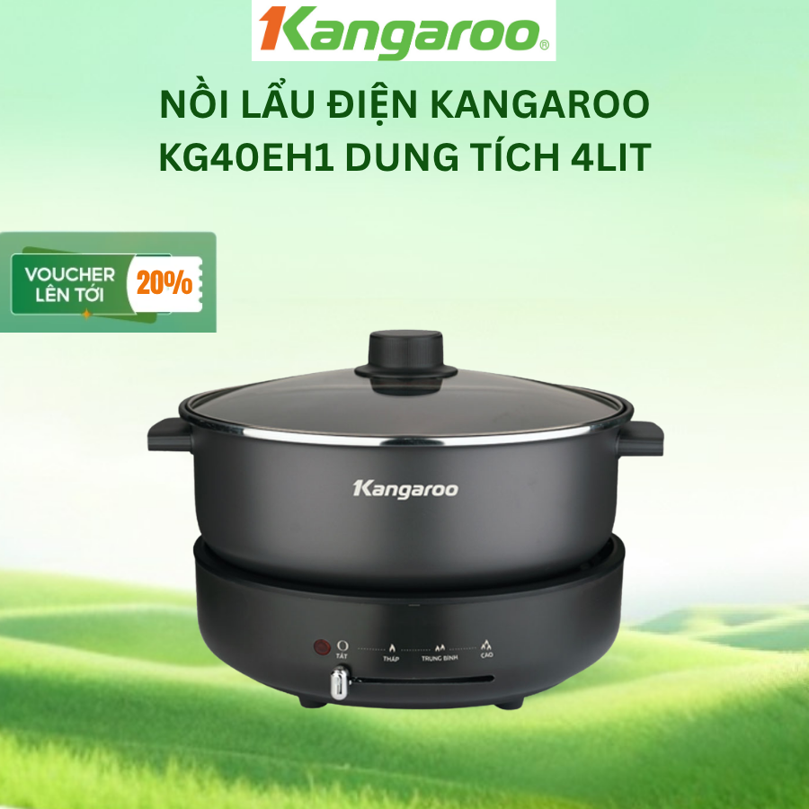 [DEAL SỐC] Nồi lẩu điện Kangaroo KG40EH1 dung tích 4Lit