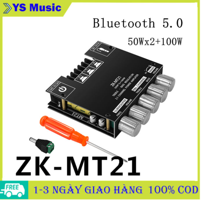 Gói bưu điệnZKMT21 TPA316 5.0 hãm ngôn ngữ khuếch đại âm thanh dưới woofer 2.1 kênh Bluetooth 50WX2100W tăng cường âm thanh dàn âm thanh nghe âm thanh dưới loa AUX