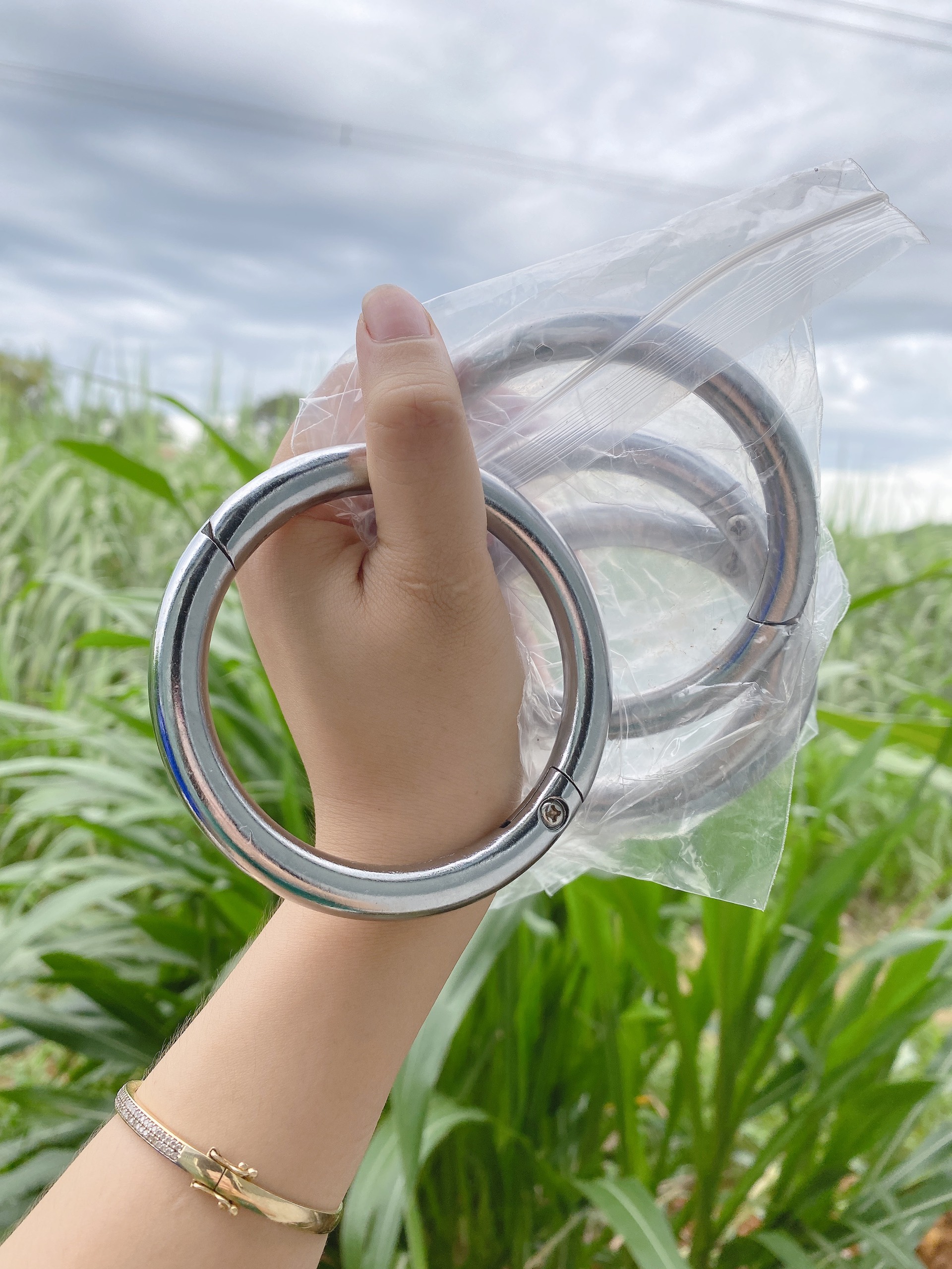 Vòng sỏ mũi trâu bò inox