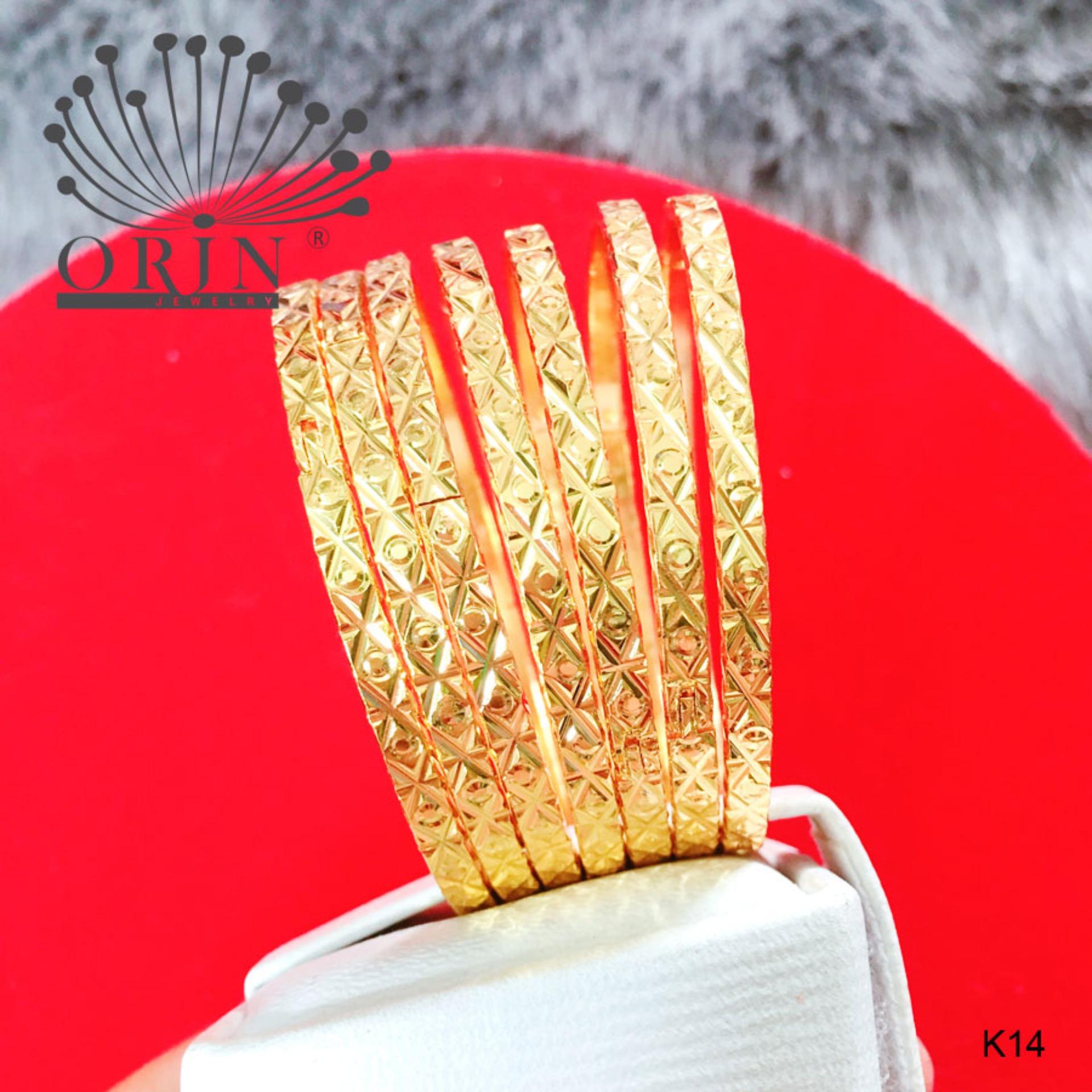 Vòng ximen bản lớn thiết kế cao cấp bền màu Orin K14 V2126 - Long Tien