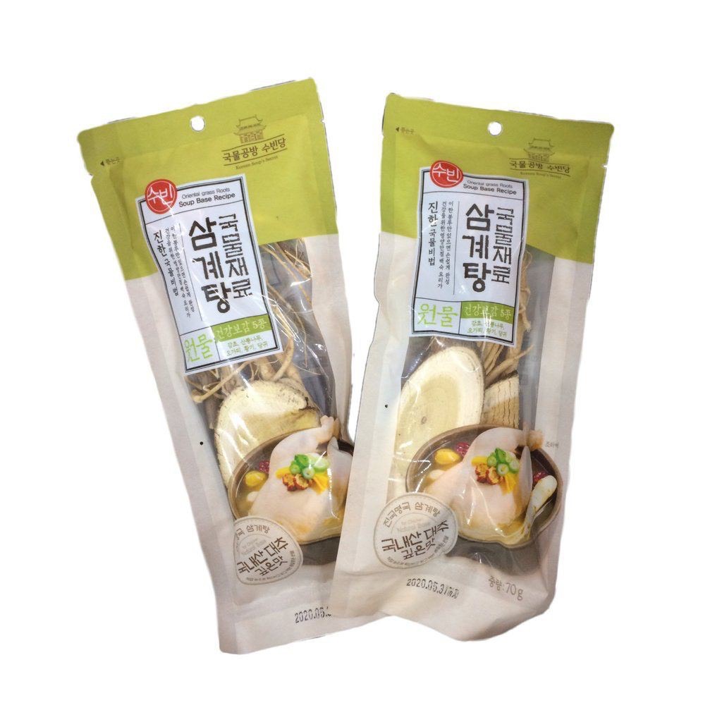 Combo 2 gói nguyên liệu gia vị sâm hầm gà hàn quốc