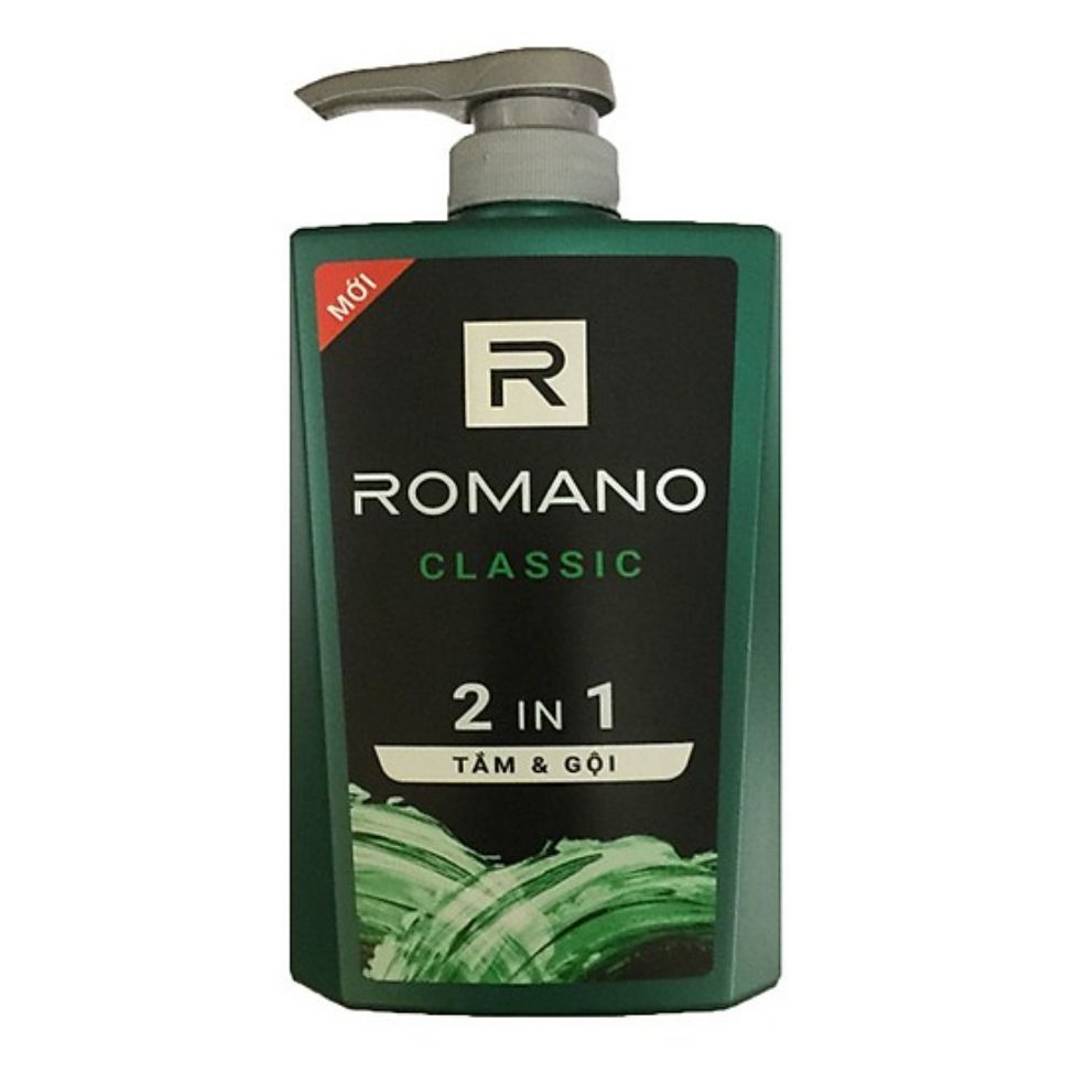 [HCM]Tắm Gội Romano 2in1 CLASSIC 650ml