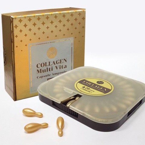 Viên collagen tươi - ammud multi vita ampoule hàn quốc 28 viên