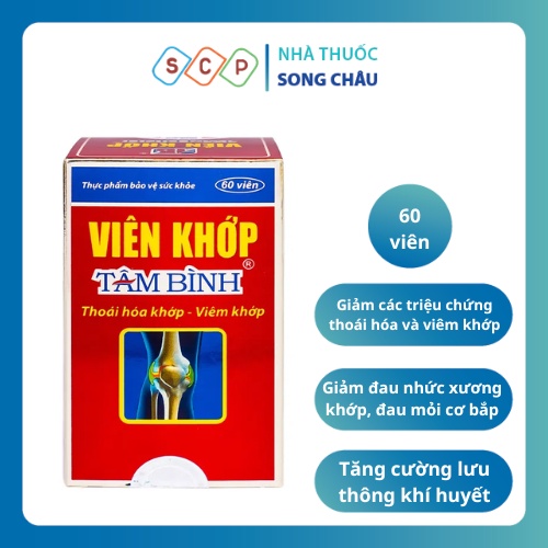 Viên khớp tâm bình lọ 60 viên