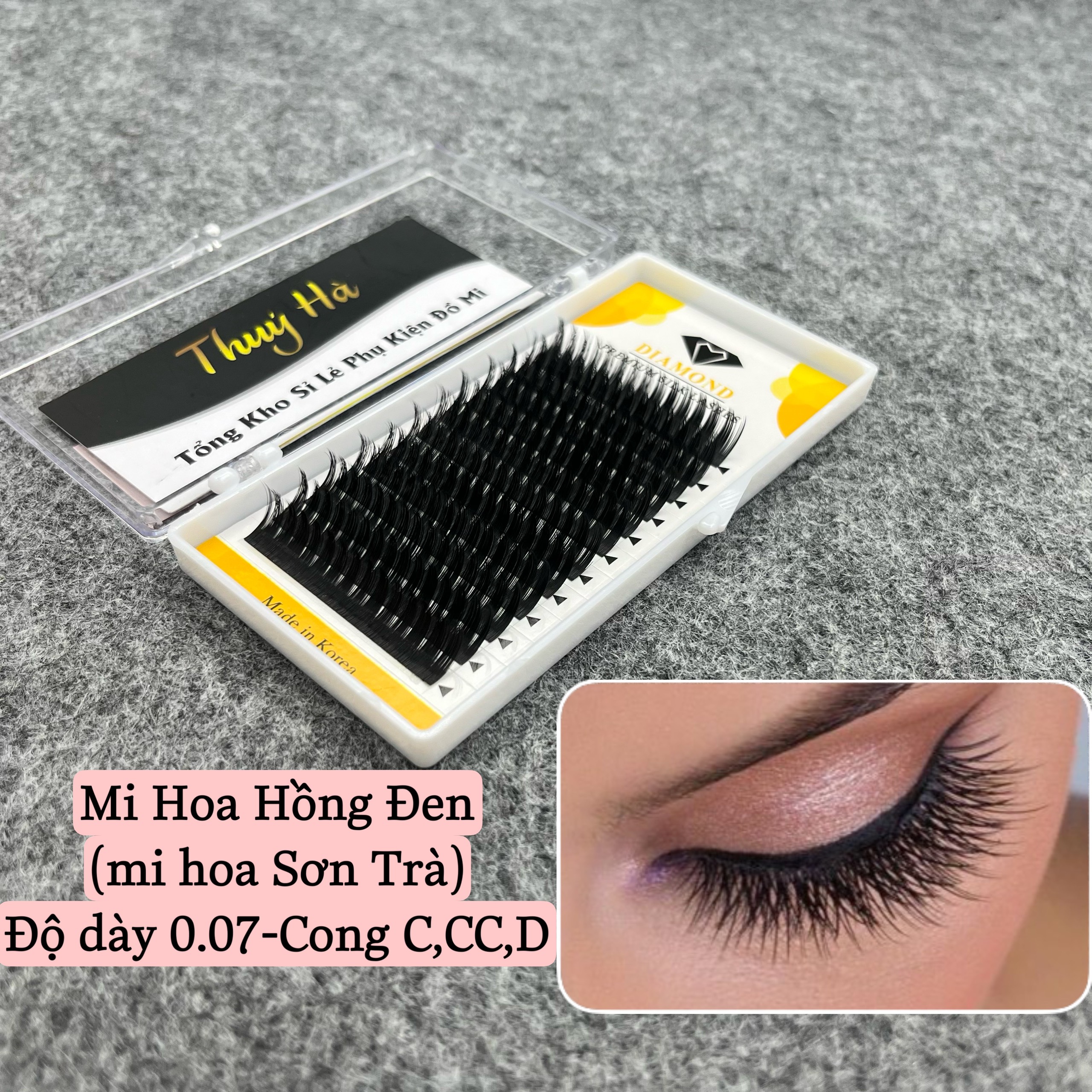 Mi hoa hồng đen mi hoa sơn trà