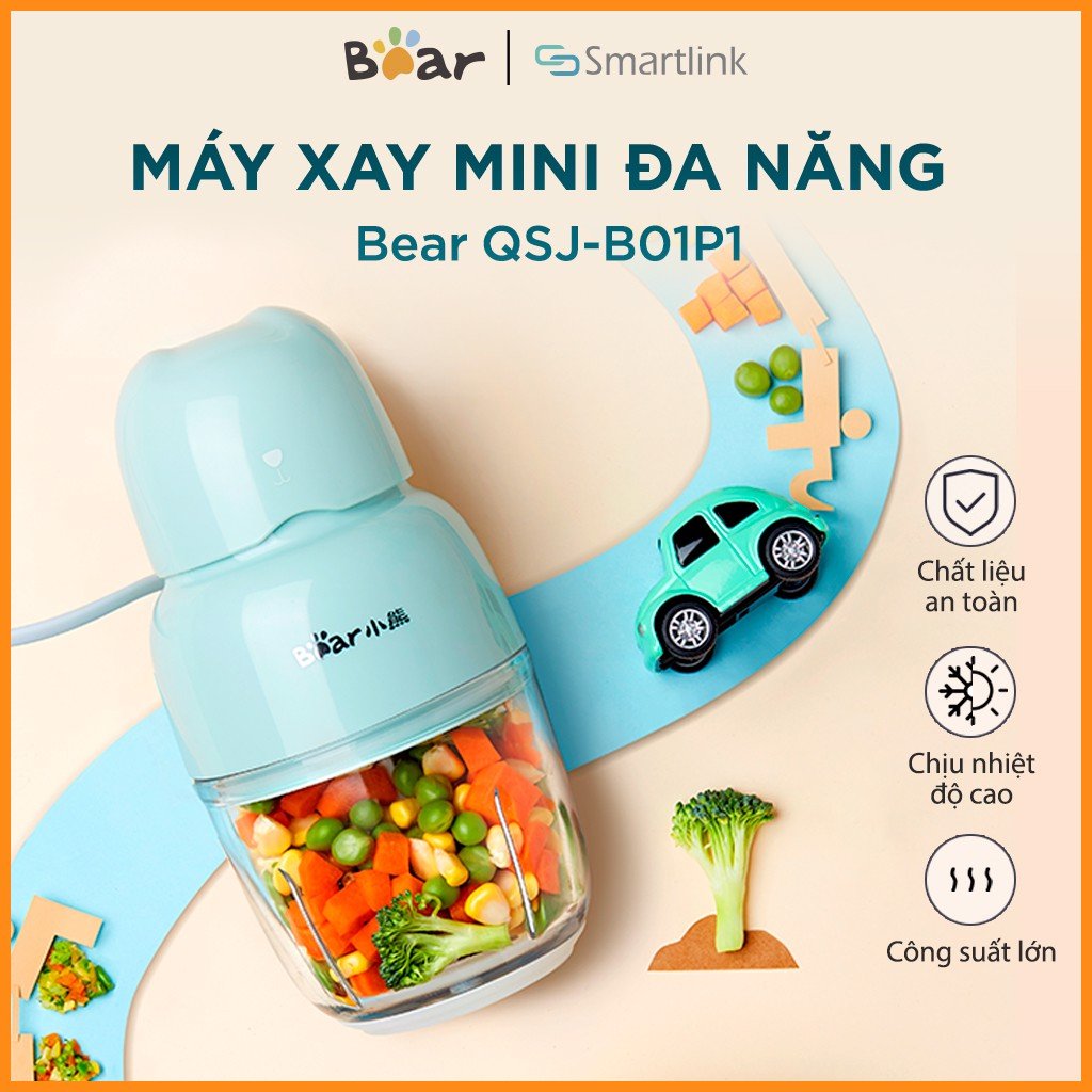 Máy xay thực phẩm mini bear qsj-b01p1
