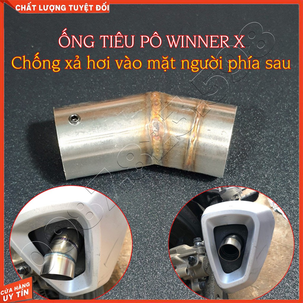 Chụp ống xả pô winner x inox 304 / ống tiêu chụp ống xã gió dành cho winner x
