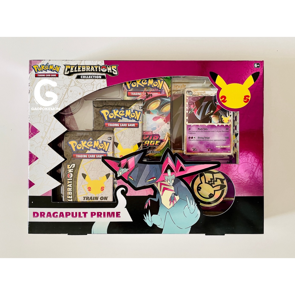 Hộp thẻ bài Pokemon TCG - 25th Celebrations Collection Dragapult Prime