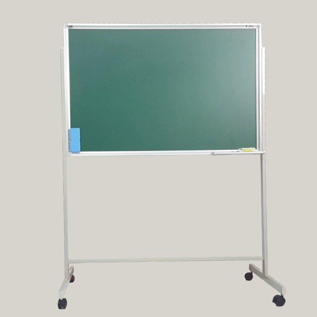 Bảng xanh viết phấn 80x120cm - Bảng từ Hàn Quốc di động 1 mặt có chân di động (kèm quà tặng)