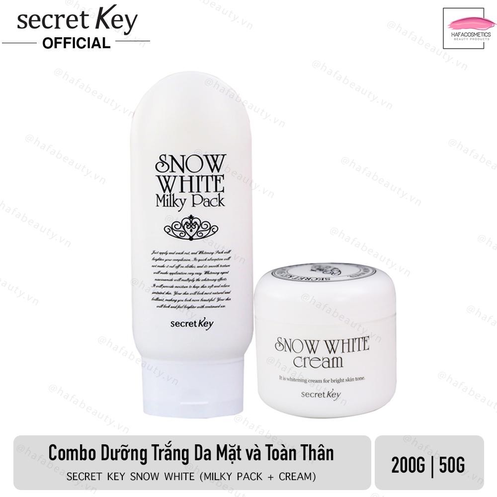 Bộ sản phẩm dưỡng trắng da toàn diện Secret Key Snow White