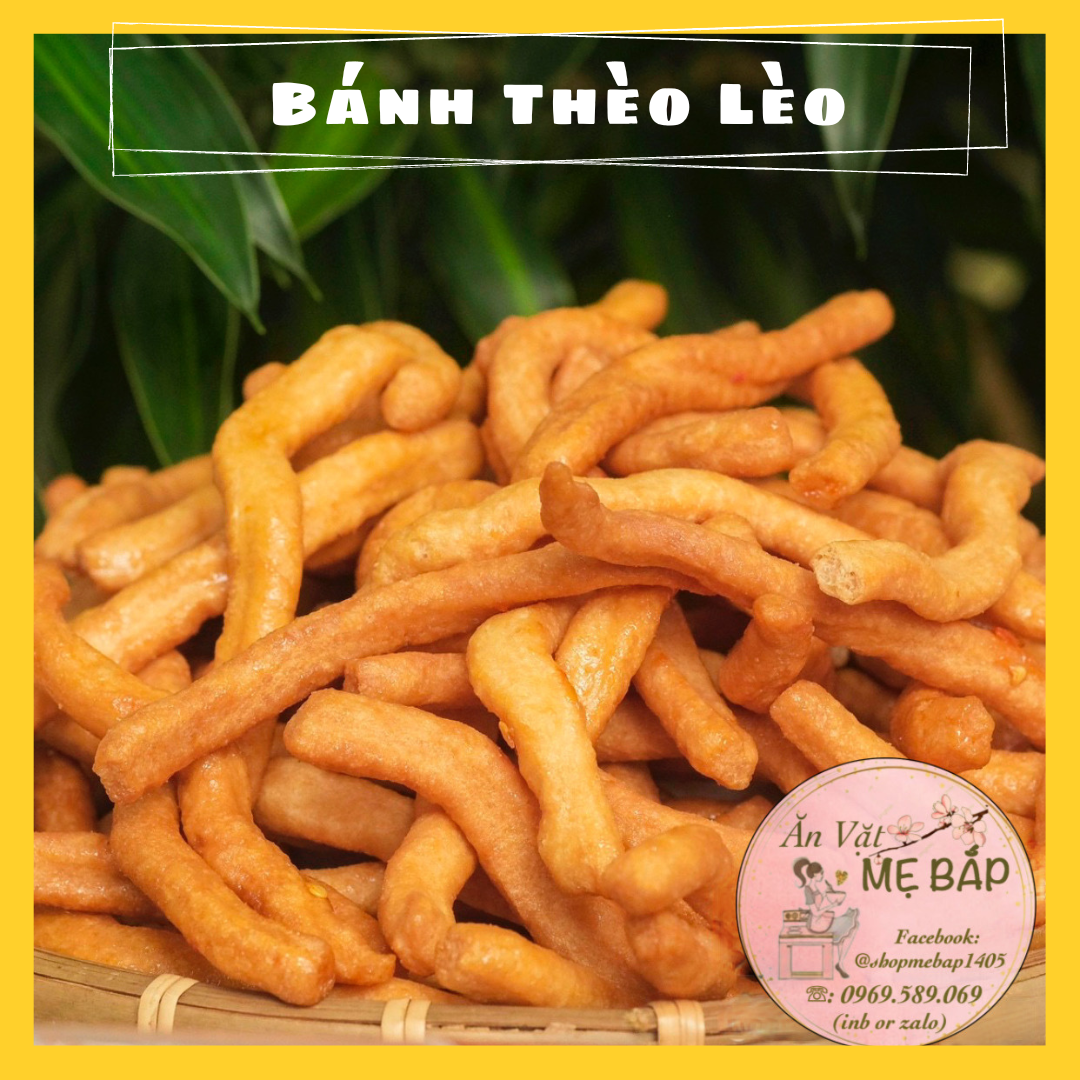 Bánh Que Thèo Lèo Mắm Ớt 200g - Bánh Giòn Thơm Shop Mẹ Bắp [Bánh Tuổi Thơ]