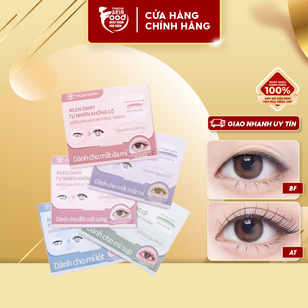 Miếng Dán Kích Mí, Phù Hợp Với Nhiều Dáng Mắt Mlen Diary