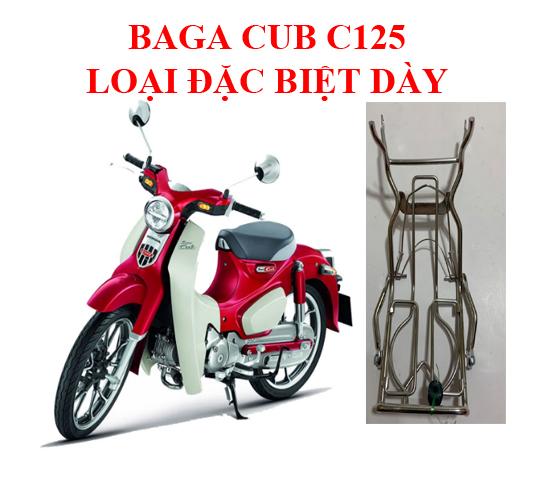 baga inox cho xe cub 125 loại dày