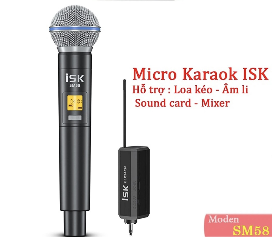 Micro không dây isk sm58