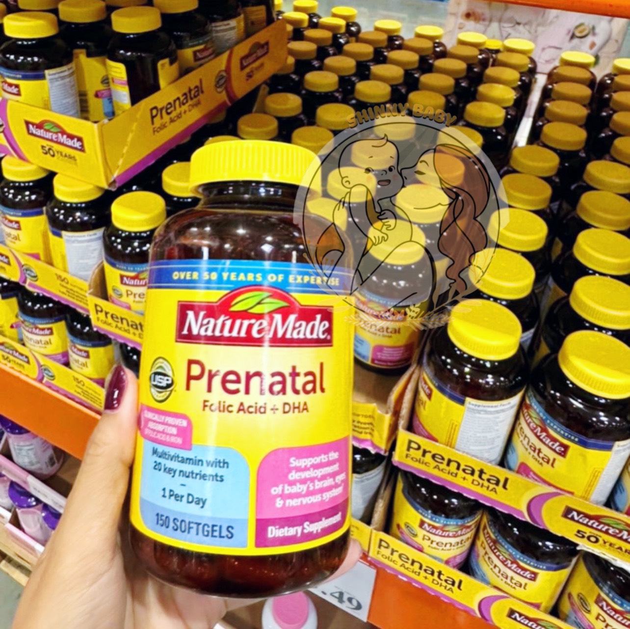 Date 25- vitamin prenatal mỹ 150 viên