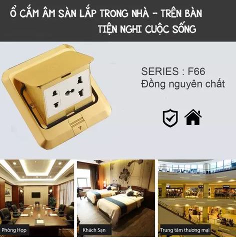 Dobo bộ ổ cắm âm sàn 5 chấu f88-888801s