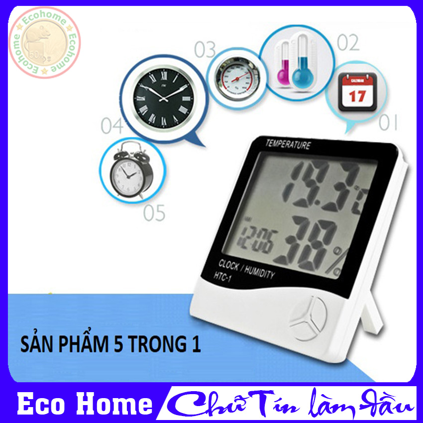 Đồng Hồ Đo Nhiệt Độ Độ Ẩm Không Khí Trong Phòng, Máy Đo Độ Ẩm Và Nhiệt Độ Hàng Nhập Khẩu - Bảo Hành 06 Tháng Tại Eco Home