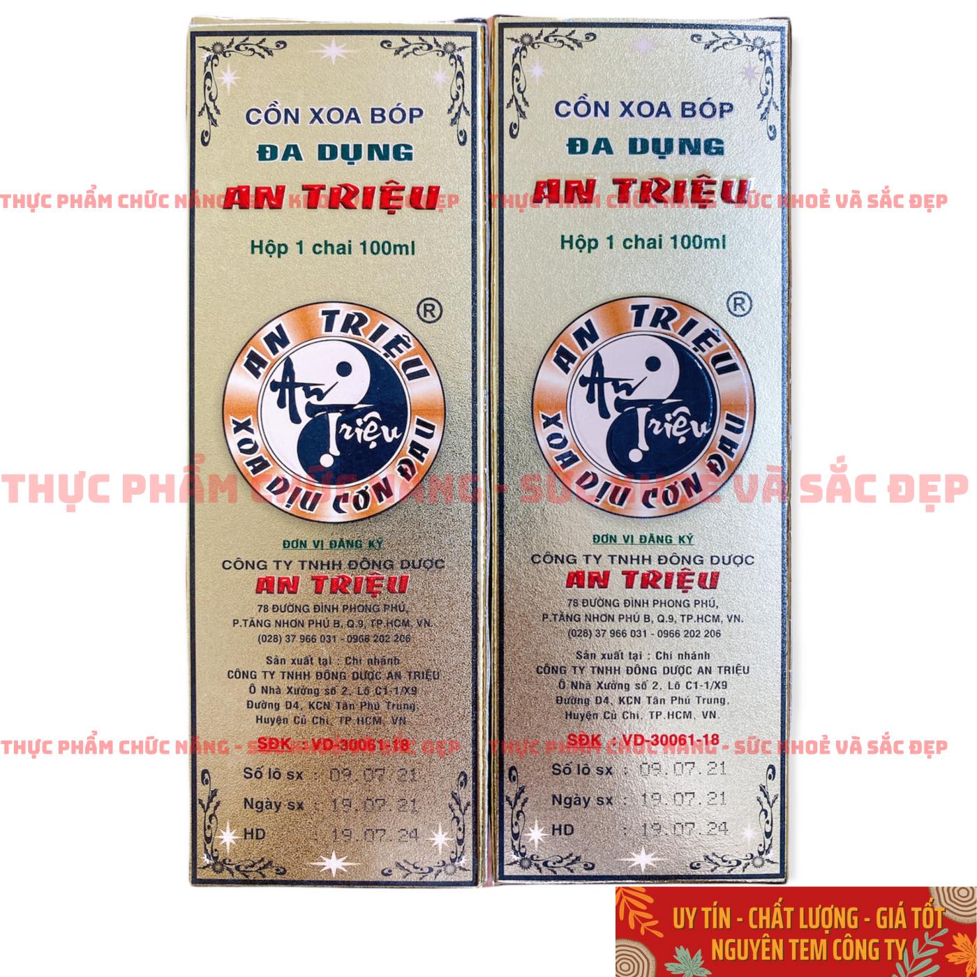 Combo 2 chai xoa bóp an triệu đa dụng - chai lớn 100ml dạng xịt