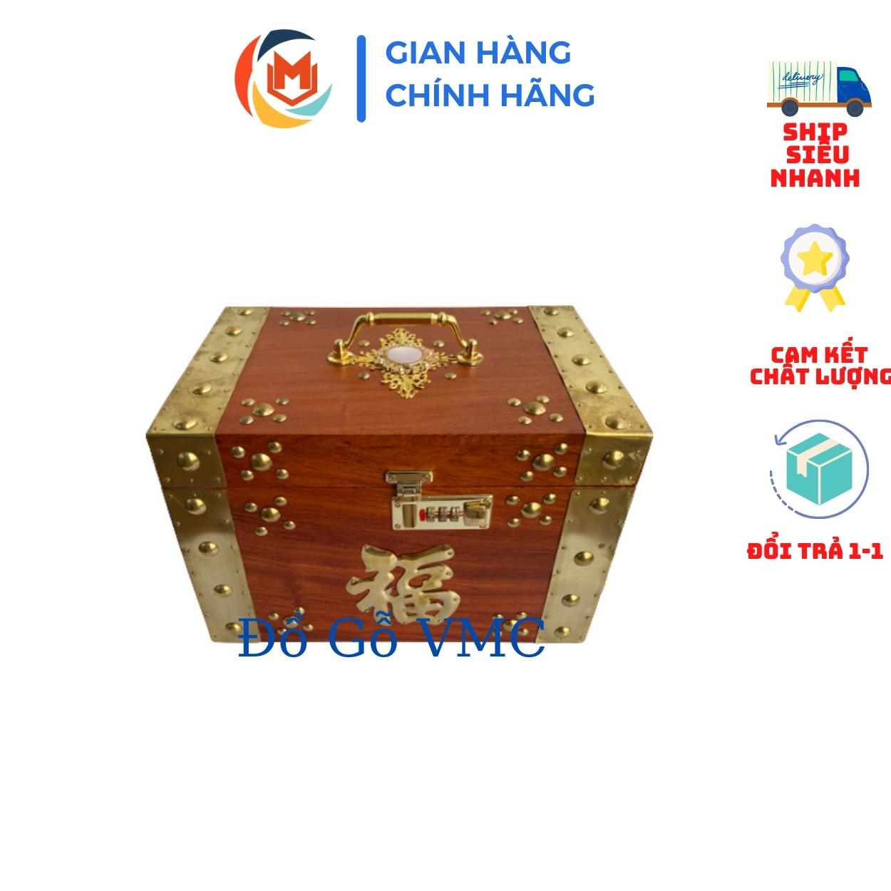 Hộp tiết kiệm tiền chất lượng gỗ hương cao cấp