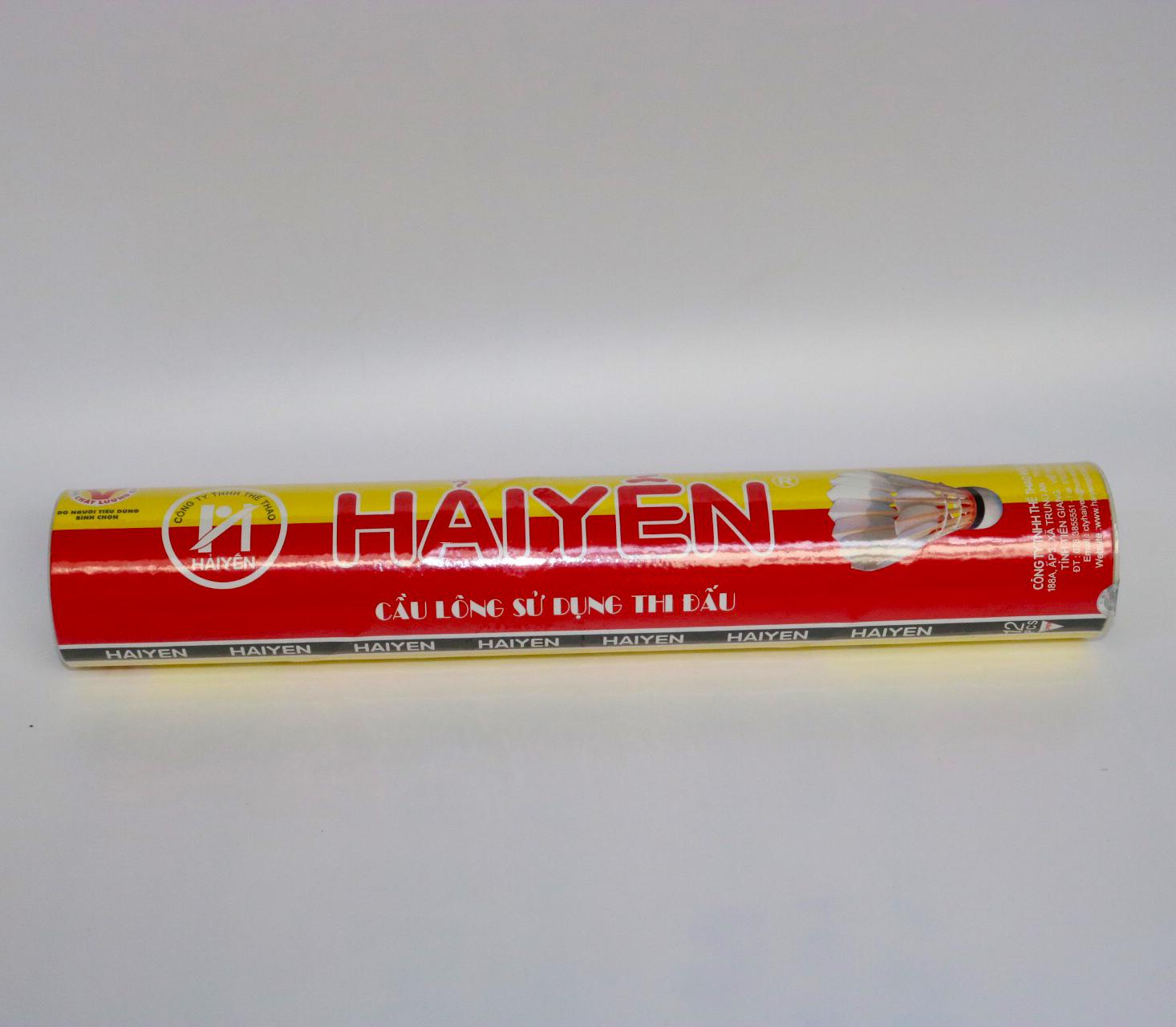 Ống Cầu Lông Sử Dụng Trong Thi Đấu - Ống Cầu Lông Hải yến 12 quả (Đỏ Vàng) Hàng Chất Lượng Cao