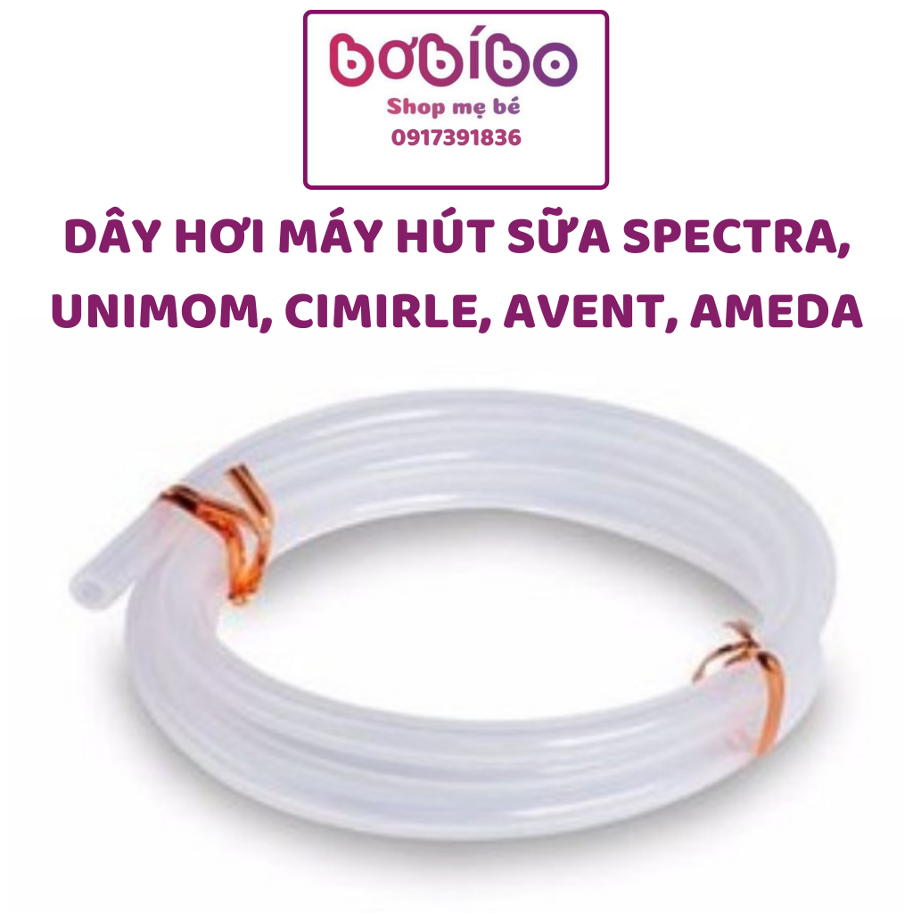 Dây hơi máy hút sữa Spectra, Unimom, Avent, Cimirle,... chất liệu Silicon an toàn cho bé|Phụ kiện máy hút sữa