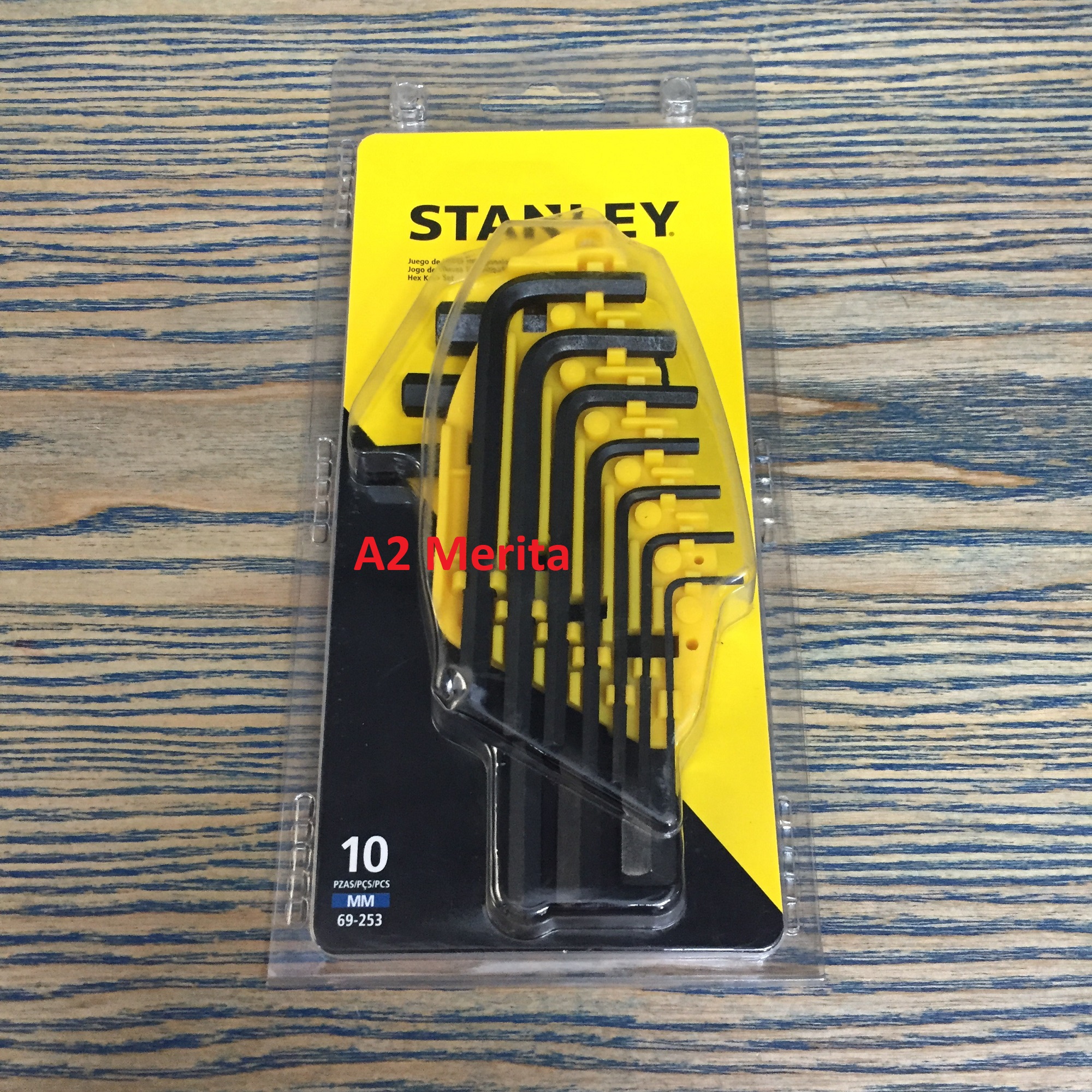 1.5-10mm bộ lục giác đầu bằng hệ mét stanley 69-253