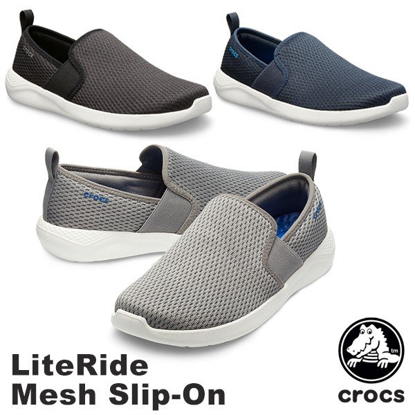 GIÀY VẢI LƯỚI CHỐNG HÔI CHÂN CROCS LITERIDE SLIP ON NAM