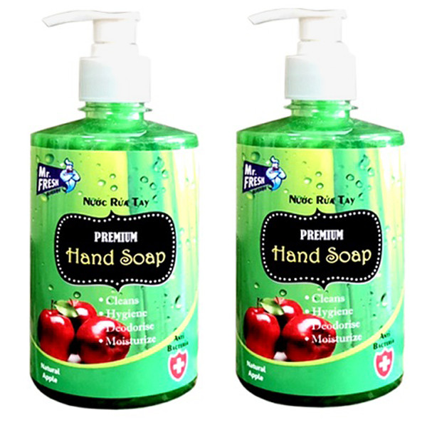 Bộ 2 chai nước rửa tay an toàn cho da mr fresh 500ml gsg437