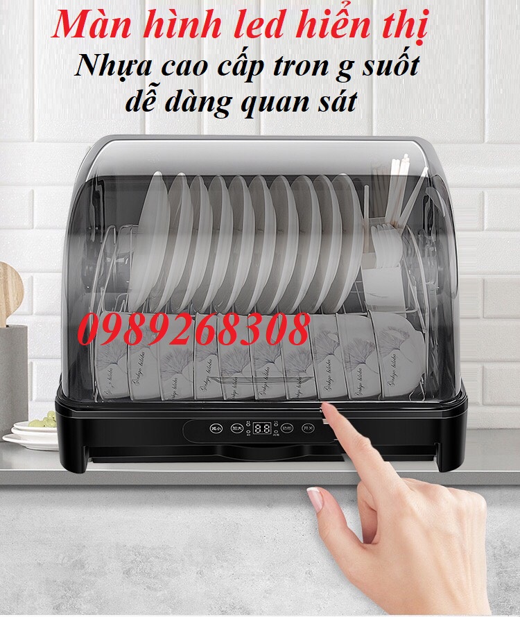 Máy sấy chén bát- Máy ozone khử khuẩn thực phẩm- Bảo hành 1 năm