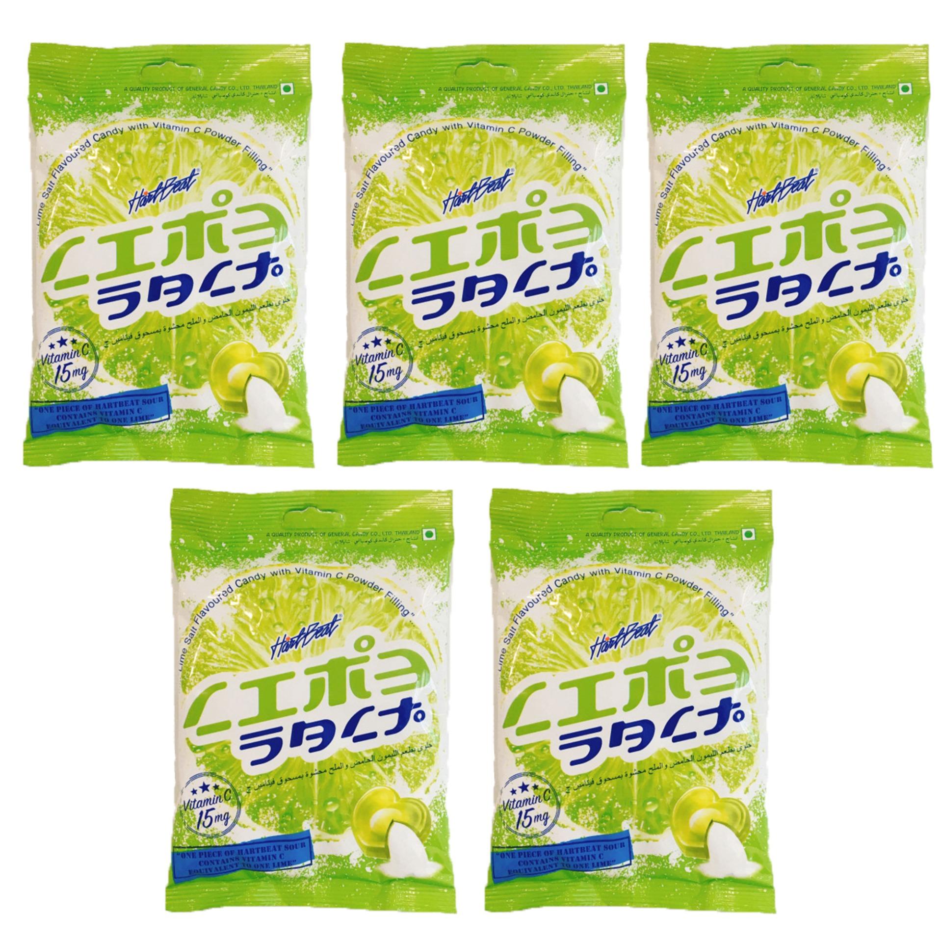 Combo 5 gói kẹo chanh muối thái lan huto house