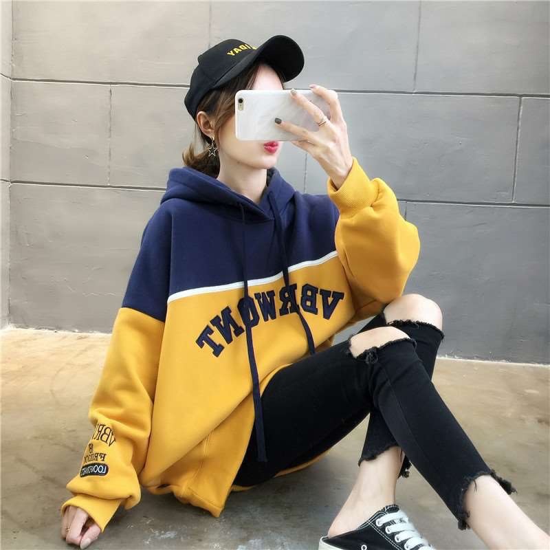 [HCM](FREESHIP TOÀN QUỐC) Áo khoác hoodie nỉ phối màu lót bông mềm mịn siêu đẹp Form rộng Thời Trang MINMINSTORE