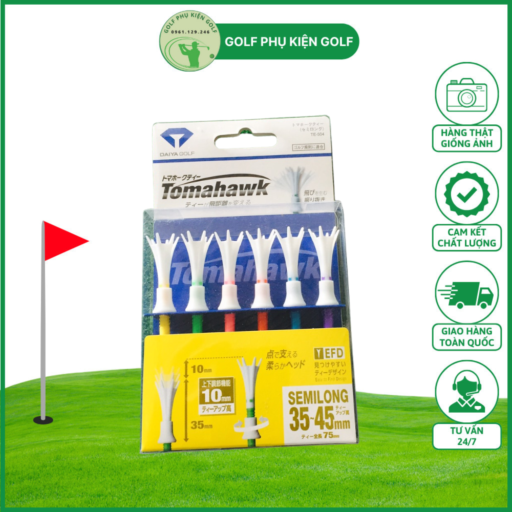 Tee Golf Tomahawk 01-Tee Nhật Bản Cao Cấp-Tee Golf Chính Hãng-Tee Golf Chất Liệu Nhựa Cứng