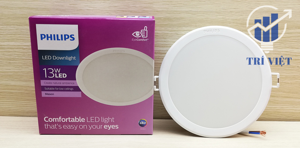 Combo 12 đèn led âm trần philips 13w 59464 meson - 4000k