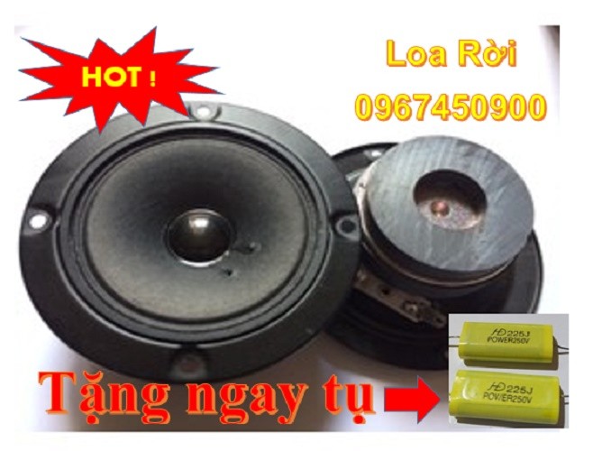 Loa treble tròn BMB 10 cm M1 từ kép: 2 chiếc - trebletron