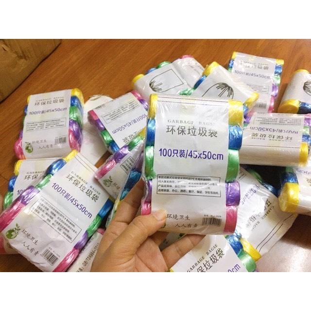 Set 5 cuộn túi rác sinh học tự phân huỷ tiện lợi