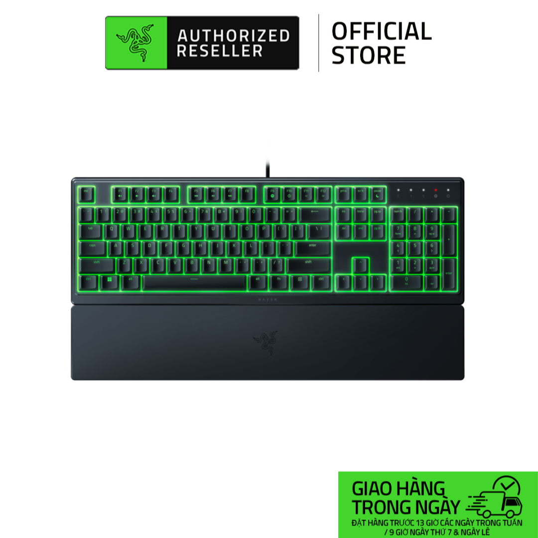 Bàn phím gaming razer ornata v3 x có dây | full size | low-profile keycap | keycap phủ uv | silent membrane | led đơn