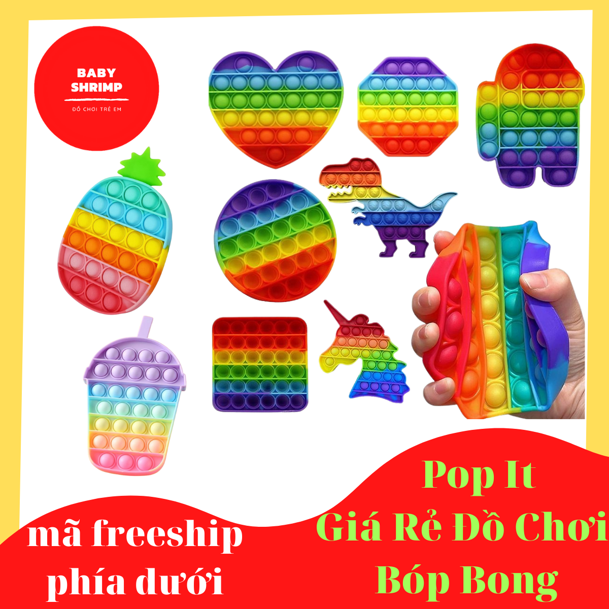 Pop It Giá Rẻ - Đồ Chơi Bóp Bong Bóng Thư Giãn Xả Stress - pop it khổng lồ, pop it mini, pop it among us, pop it đồ chơi, pop it đồ chơi rẻ, pop it giá rẻ 1k khổng lồ, pop it giá rẻ 10k, pop it khổng lồ