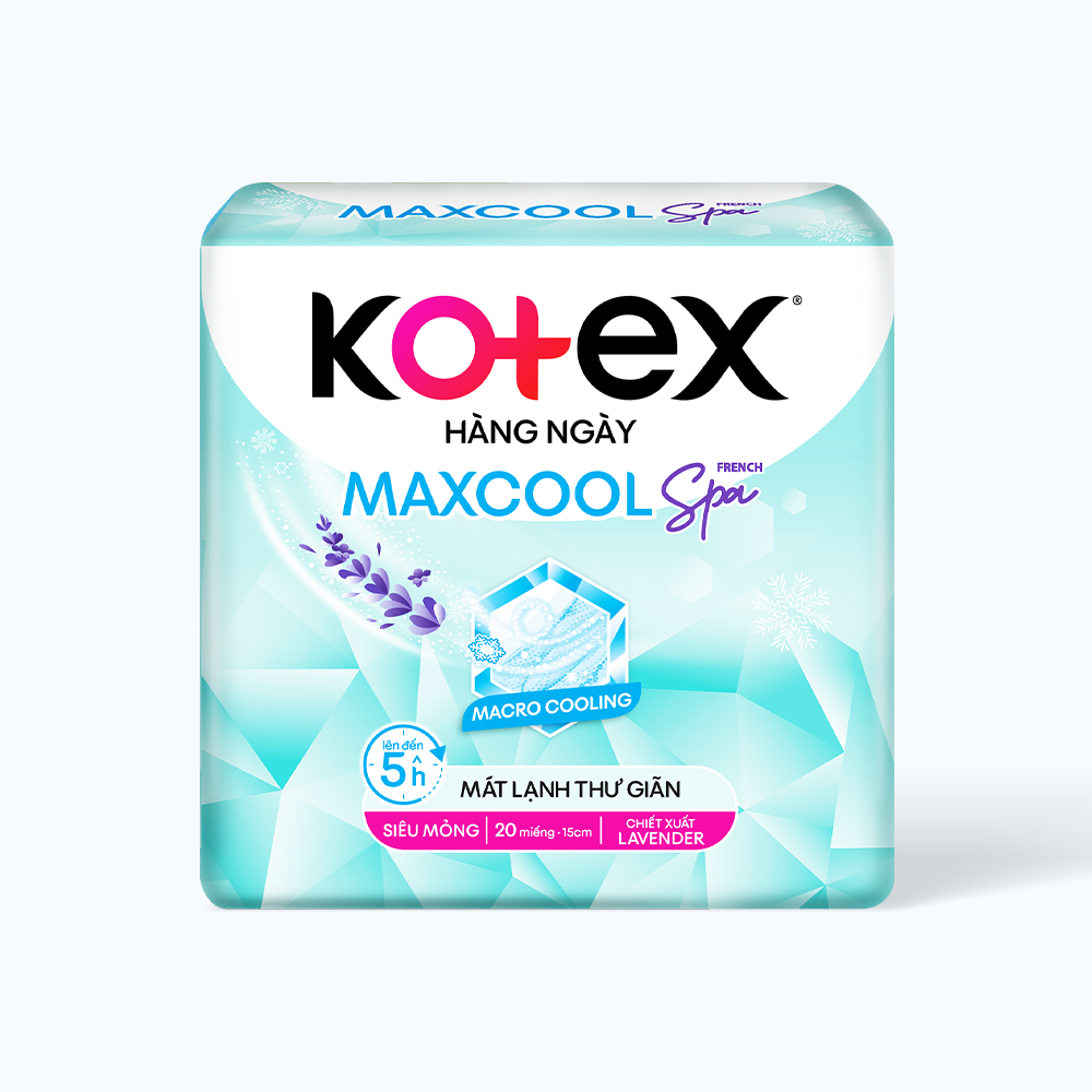 [HCM]Băng Vệ Sinh Kotex Hàng Ngày Siêu Mềm (20 Miếng/Gói)