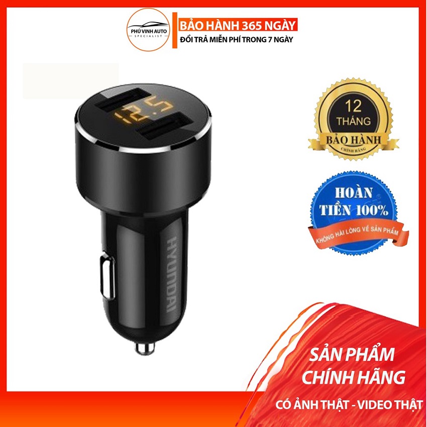 [HCM][HÀNG CAO CẤP] Tẩu sạc oto tau sac xe tẩu sạc USB cốc sạc dock sạc tẩu sạc củ sạc đa năng cho xe hơi xe ôtô 2 cổng USB màn hình LED hiển thị điện áp- Hy 36C tẩu sạc ô tô xe hơi tích hợp hai cổng USB