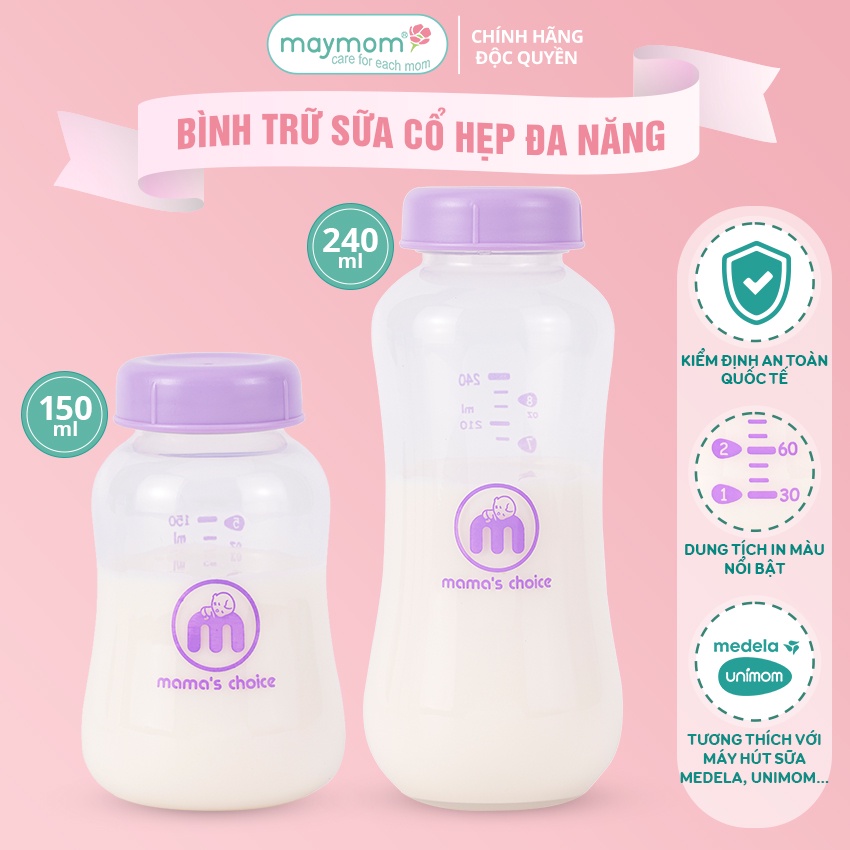 Authentic MAMA S choice compatible Medela, unimom, spectra...150ml-240ml