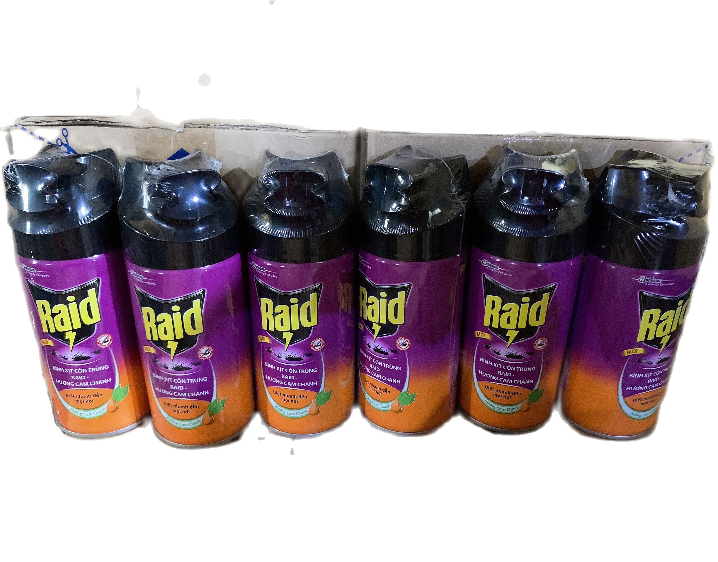 Bình xịt côn trùng  Raid Hương  Cam Chanh 300ml