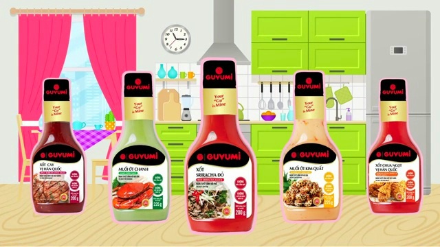 Muối xốt chấm guyumi chai 200g
