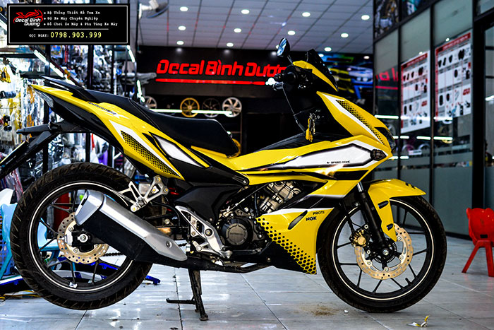 Tem Trùm Winner X Vàng Đen Quyền Lực - Tem Xe Winner Vàng Đen - Tem Winner X Giá Rẻ Đẹp