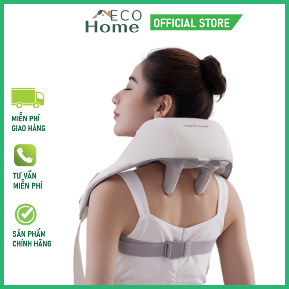 Máy massage cổ vai gáy, massage cổ vai gáy con lăn hồng ngoại 6D mô phỏng tay người xoa bóp giúp giảm đau vai gáy P11