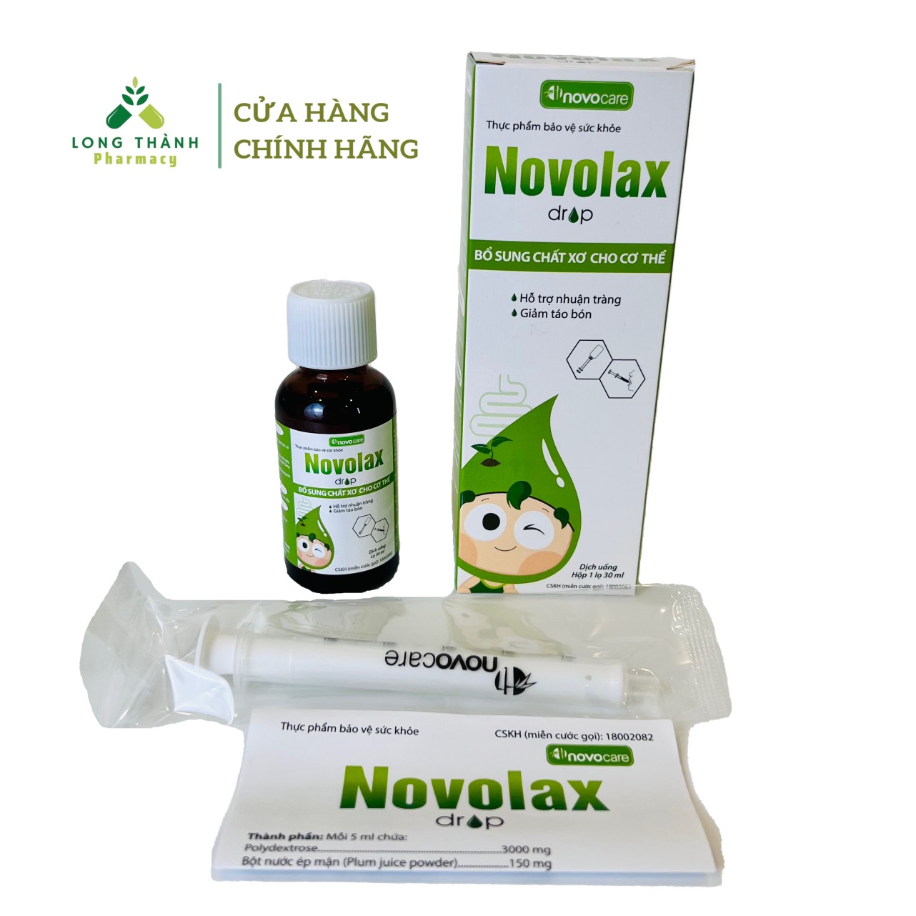 Chất Xơ Nhỏ Giọt Giảm Táo Bón - Novolax Drop hỗ trợ nhuận tràng, giảm táo bón cho trẻ