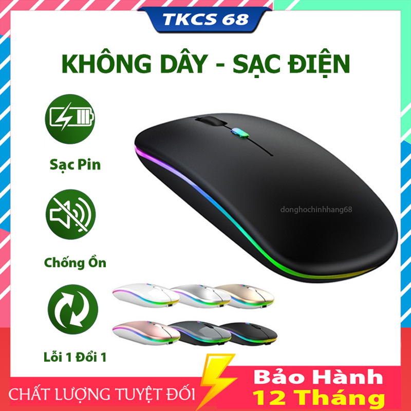 Chuột Máy Tính Không Dây Bluetooth A2 Pro Dùng Pin Sạc, Click Không Gây Tiếng Ồn, Hàng Cao Cấp Bảo Hành 12 Tháng