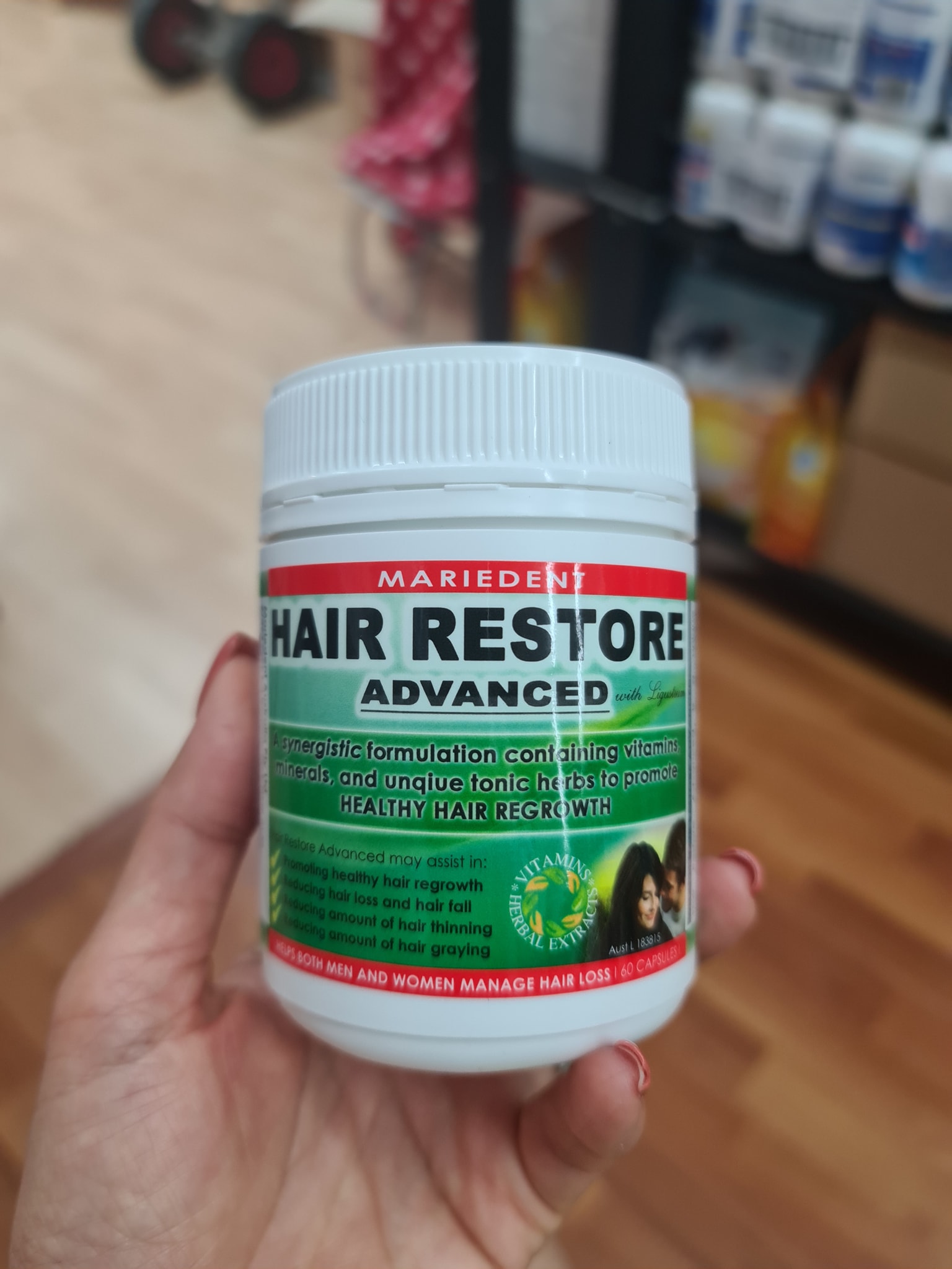 mọc tóc Mariedent Hair Restore Advanced 60 viên của Úc