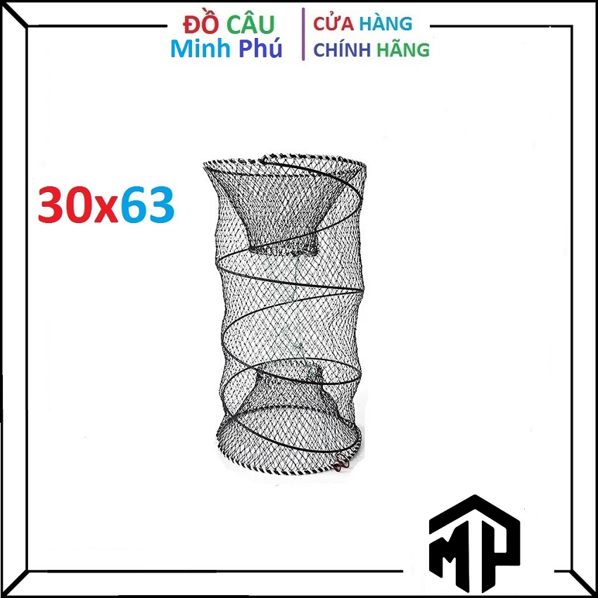 Lồng lò xo bắt cua, ếch, rùa, ba ba, nhái 30x63