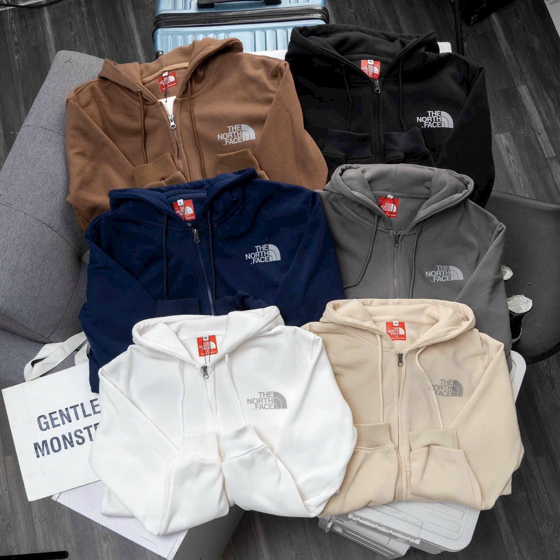 Áo Khoác Nam Nữ Có Mũ THE NORTH FACE HOODIE Chất Nỉ Bông Dày Mịn Chính Phẩm