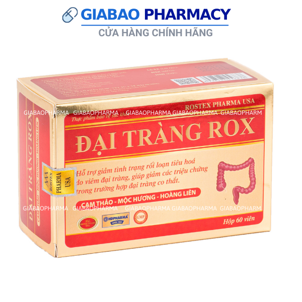 viên uống ĐẠI TRÀNG ROX hỗ trợ giảm viêm đại tràng – Hộp 60 viên